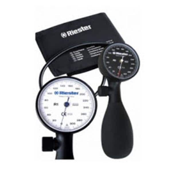 R1 Shock-Proof Aneroid Sphygmomanometer Blk LF Hand Dial Display Ea