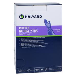 KC5 Purple Nitrile X-Tra Nitrile Exam Gloves Medium Purple Sterile