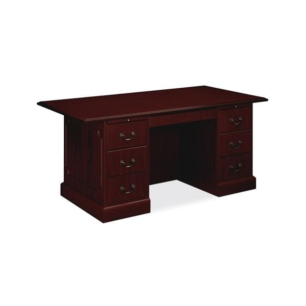 HON 94000 Series Double-Pedestal Desk 72" x 36" Mahogany Ea