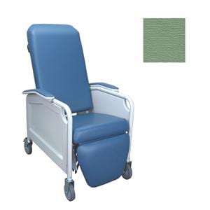 Lifecare Clinical Recliner Steel 275lb Capacity Moss Green Ea