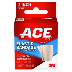 ACE Stretch Bandage Elastic 2"x4.2' Beige Non-Sterile 72/Ca