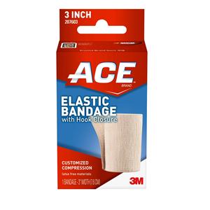 ACE Stretch Bandage Elastic 3"x5.3' Beige Non-Sterile 72/Ca