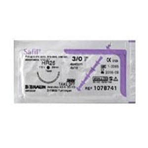 Safil Suture 0 27" Polyglycolic Acid Braid HR-37S Undyed 36/Pk