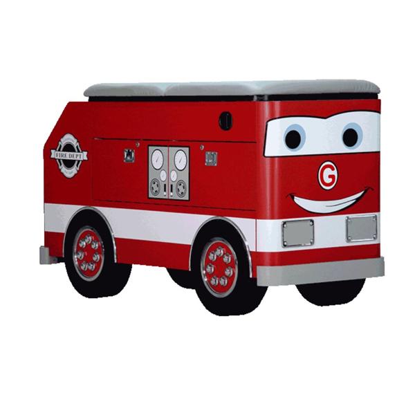 Table Exam High Density Foam Pad 68x29x34" Frankie Fire Engine 325lb Capacity Ea