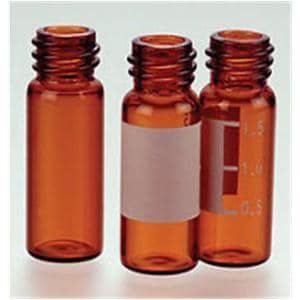 Vial Glass Amber 2mL 100/Pk