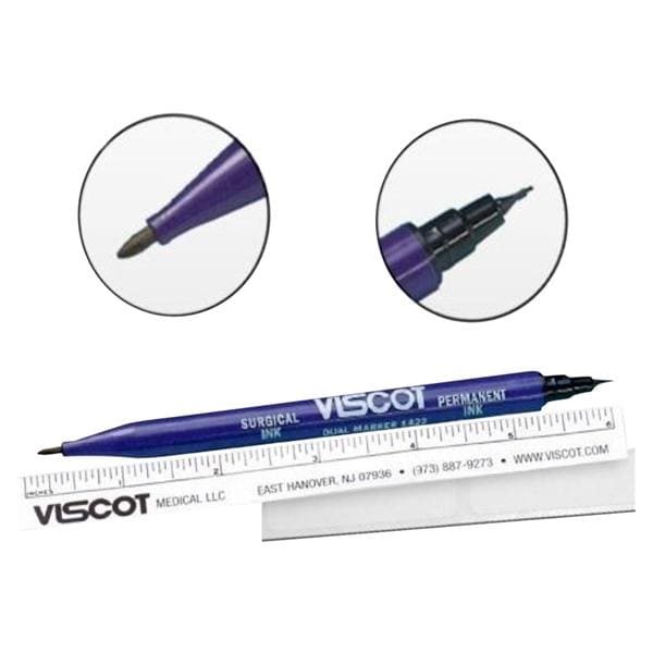 Viscot Skin Marker Dual Tip Purple / Black Sterile