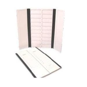 Microscope Slide Storage Folder White 20 Position Ea