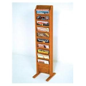 Cascade Magazine Rack Wood Oak Ea