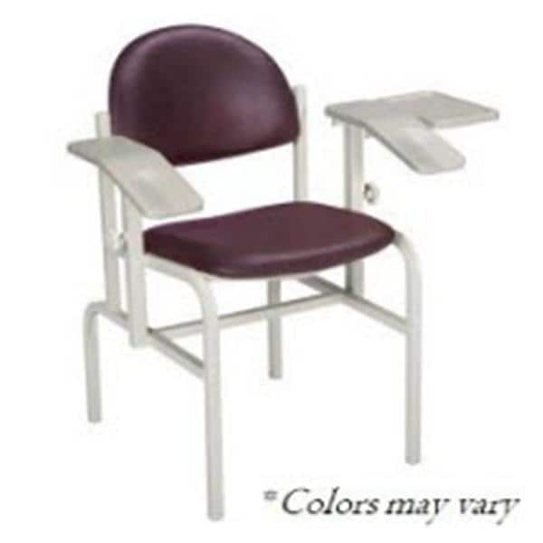 Blood Draw Chair Royal Blue Steel 350lb Capacity Ea