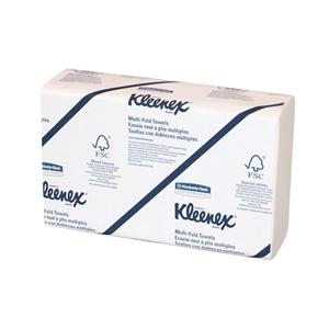 Kleenex 50% Recycled M-Fold Hand Towels White Case Of 1200 8Rl/Ca