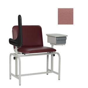 Blood Draw Chair Mauve Steel 450lb Capacity Ea