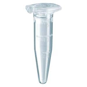 Safe-Lock Microcentrifuge Tube Polypropylene 1.5mL Autoclavable 500/Pk