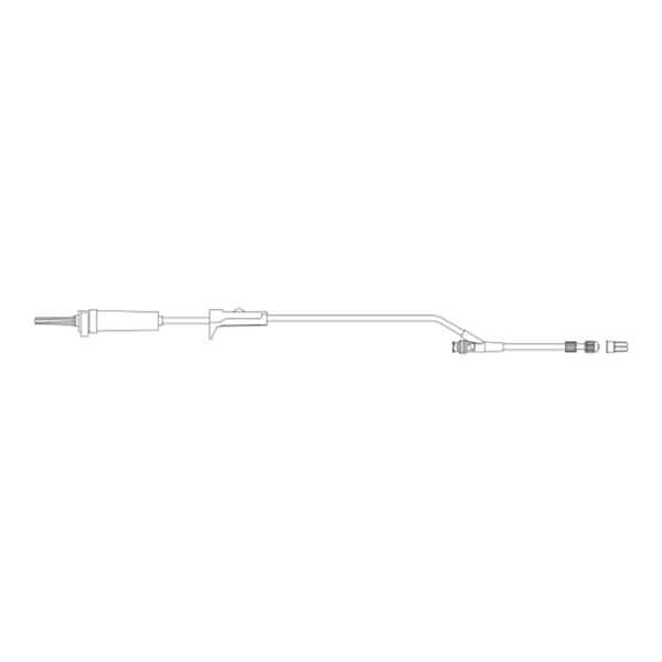 IV Administration Set Needleless 104" 20 Drops/mL Priming Volume 23mL 100/Ca