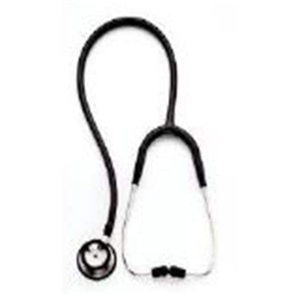 Lightweight Stethoscope Adult Black Single Lumen Tubing Ea