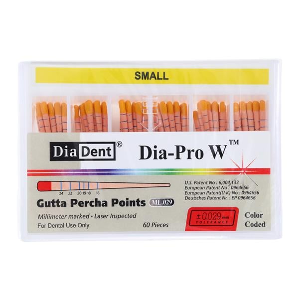 Dia-Pro W Gutta Percha Points 60/Bx