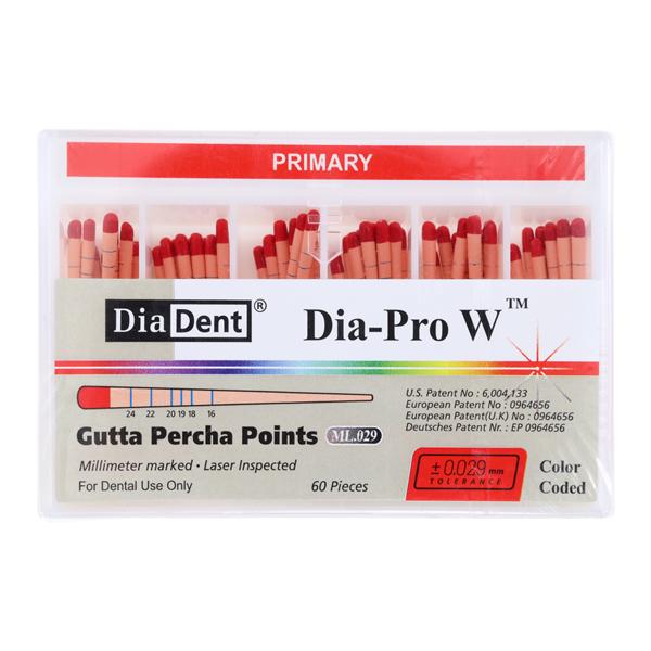Dia-Pro W Gutta Percha Points Red 60/Bx
