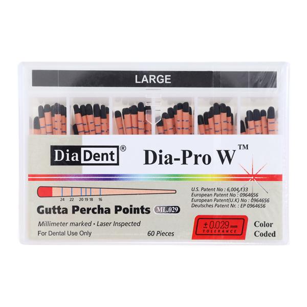 Dia-Pro W Gutta Percha Points Black 60/Bx