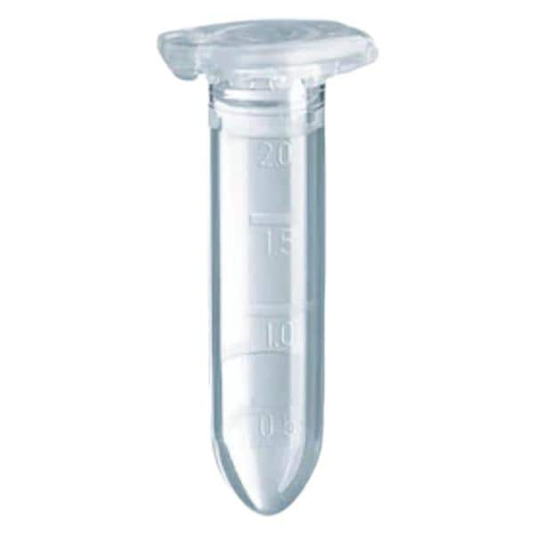 Safe-Lock Microcentrifuge Tube Polypropylene 2.0mL Autoclavable 500/Ca