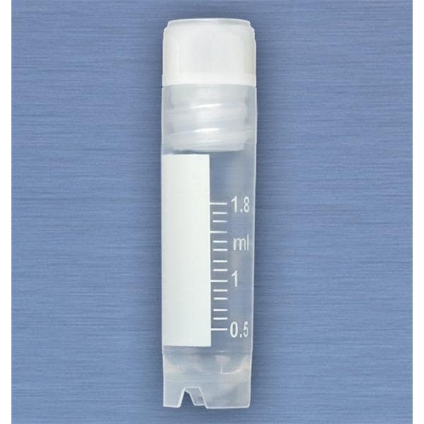 CryoClear Cryogenic Vial Polypropylene 2mL Attached Screw Cap 500/Ca