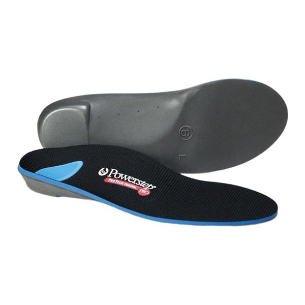 Powerstep ProTech Control Insole Blue/Gray Full Length Men 7-7.5 / Women 9-9.5