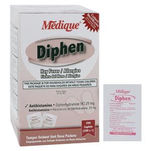 Diphenhydramine Allergy Oral Capsules 25mg Unit Dose Packet 200x1/Bx