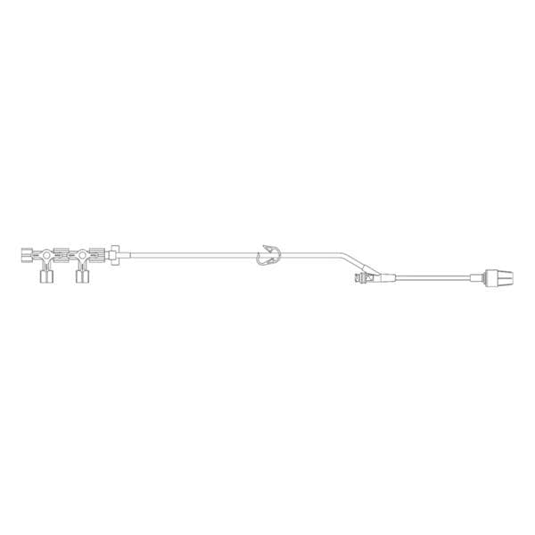 IV Extension Set Needleless 34" Smartsite Y-Injection Site M LL Prmry Infs 50/Ca