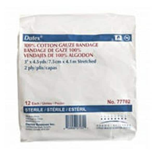 Dutex Conforming Bandage Cotton 4"x4.1yd Sterile 96/Ca