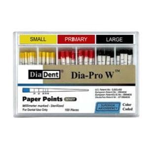 Dia-Pro W Absorbent Points Red 100/Bx