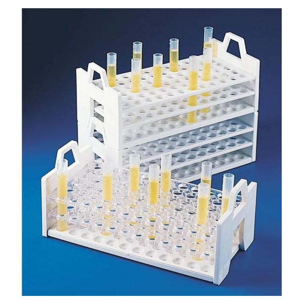 Stack Rack Test Tube Rack 10-13mm 72 Place White Ea