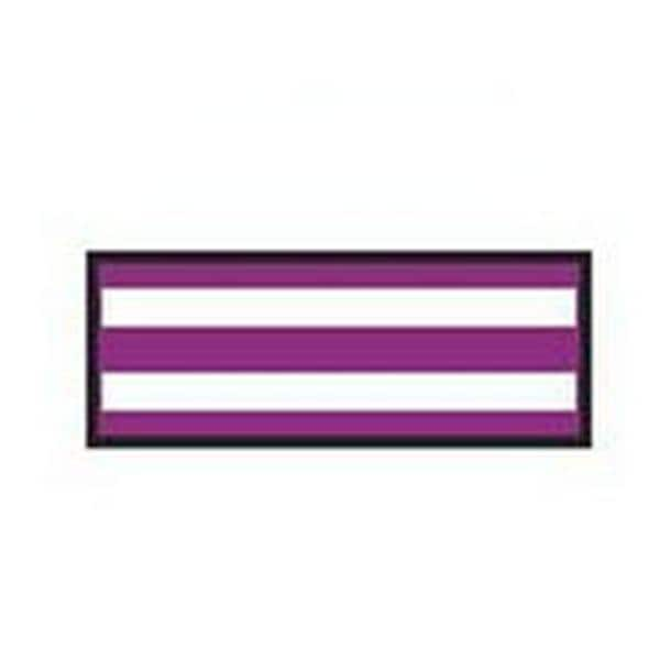 ColorTrack Instrument ID Tape White/Plum Stripe 8-1/2x11" Disposable Ea