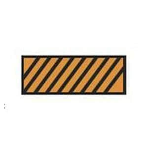 ColorTrack Instrument ID Tape Orange/Black Diagonal Stripe 8-1/2x11" Dsp Ea