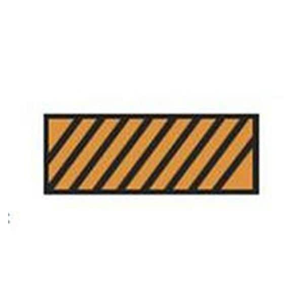 ColorTrack Instrument ID Tape Orange/Black Diagonal Stripe 8-1/2x11" Dsp Ea