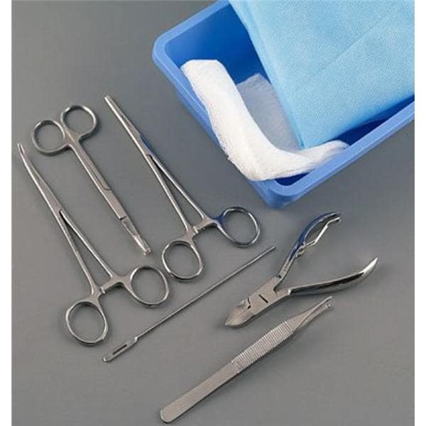 Nail Removal Tray CSR Wrap 24x24"/Scissors/Forceps