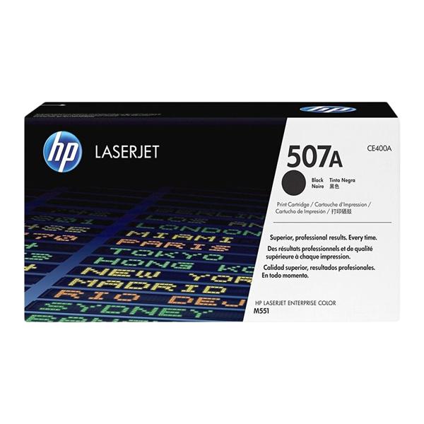 HP 507A Black Original Toner Cartridge (CE400A) Ea