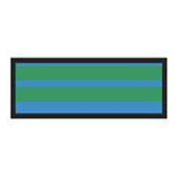 ColorTrack Instrument ID Tape Blue/Green Stripe 8-1/2x11" Disposable Ea