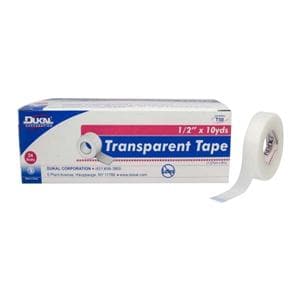 Hypo-Clear Surgical Tape Plastic .5"x10yd Transparent Non-Sterile 288/Ca