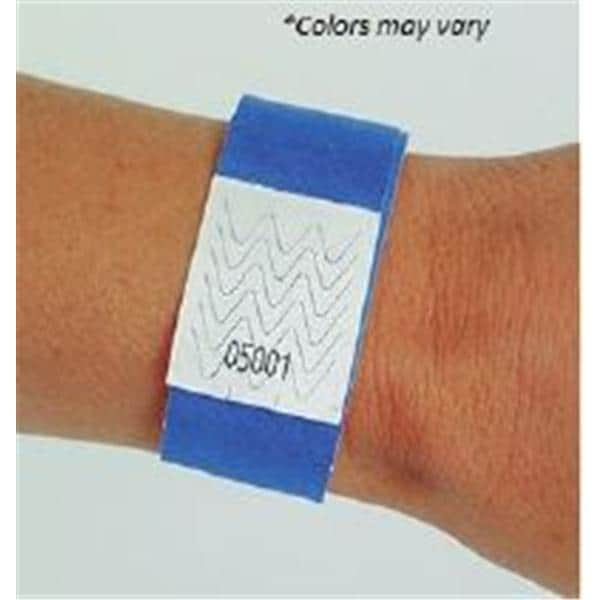 Identification Wristband Tyvek White 1000/Pk