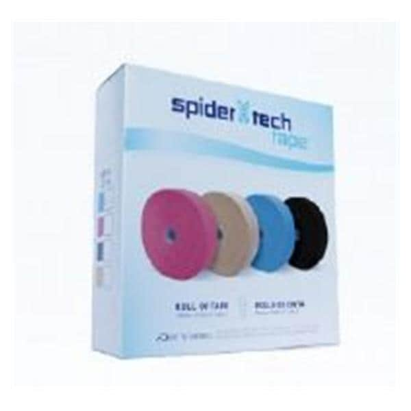 SpiderTech Kinesiology Tape 100% Cotton/Poly Acrylic 2"x16.4 Pink NS 6/Bx