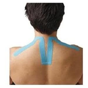 SpiderTech Kinesiology Tape 100% Cotton/Poly Acrylic Pre Cut Blue NS 10/Bx