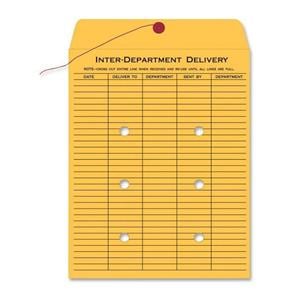 Quality Park Interdepartment Envelopes 9 in x 12 in Brown 100/Box 100/Bx