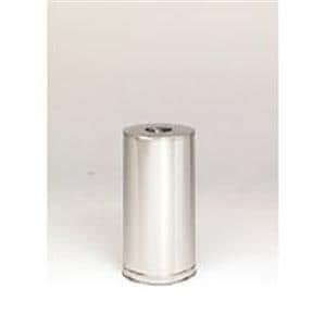 Can Trash Rubbermaid Stainless Steel 15x28" 15gal Ea