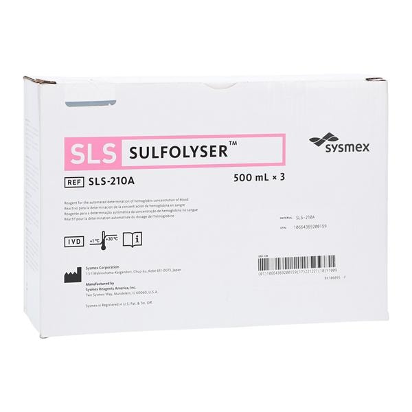 Sysmex Sulfolyser Reagent 3x500mL For Sysmex Analyzer 3/Bx