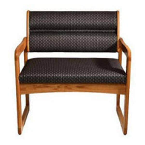 Dakota Wave Valley Guest Chair Mahagony/Black Mahogany 800lb Capacity Ea