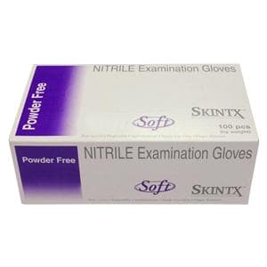 SkinTX Soft Nitrile Exam Gloves X-Large Blue Non-Sterile