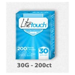 LiteTouch Incision Device Lancet 30g Conventional Blue 200/Bx