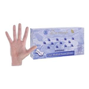 Durasafe Vinyl Exam Gloves X-Large White Non-Sterile, 10 BX/CA