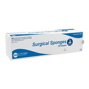 Puracol 100% Cotton Gauze Sponge 2x2" 12 Ply Non-Sterile LF