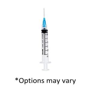 Hypodermic Syringe/Needle 20gx1-1/2" 3cc Conventional Low Dead Space 100/Bx