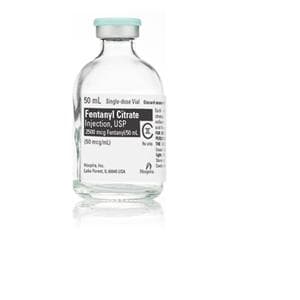 Fentanyl Citrate Injection 50mcg/mL SDV 50mL 25/Package