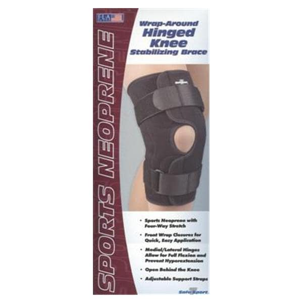 Safe-T-Sport Stabilizing Brace Knee Size 3X-Large Neoprene 24-25" Universal